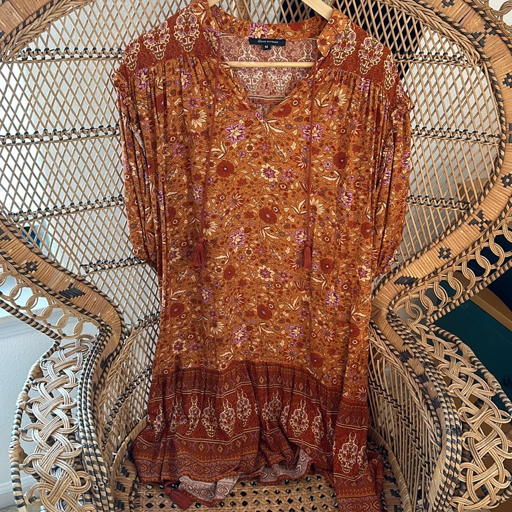Floral Orange Dress